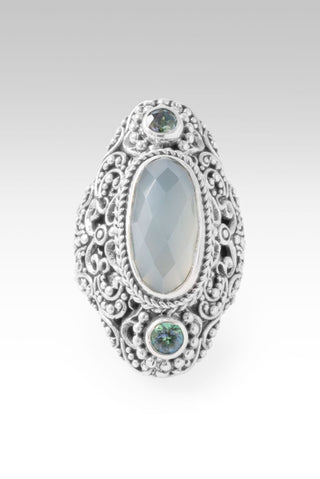 Blessings Endure Ring™ in Seafoam Chalcedony & Bali Crush™ Mystic Topaz - Statement - only found at SARDA™
