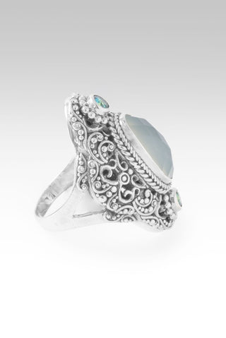 Blessings Endure Ring™ in Seafoam Chalcedony & Bali Crush™ Mystic Topaz - Statement - only found at SARDA™