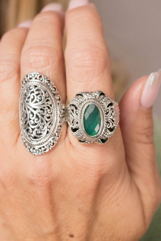 Blessings Enrich Ring™ in Green Onyx & Quartz - Statement - only found at SARDA™