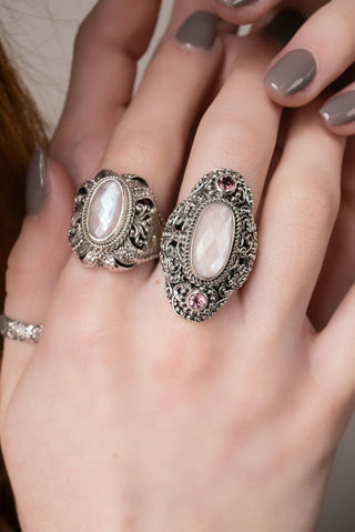 Blessings Enrich Ring™ in Pink Opal Mother Of Pearl Quartz - Statement - only found at SARDA™