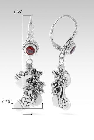 Blessings Fill Earrings™ in Garnet - French Wire - only found at SARDA™