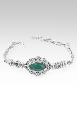 Blessings Flow Bracelet™ in Green Onyx & Quartz & Mermaid Green™ Mystic Topaz - Multi Stone - only found at SARDA™