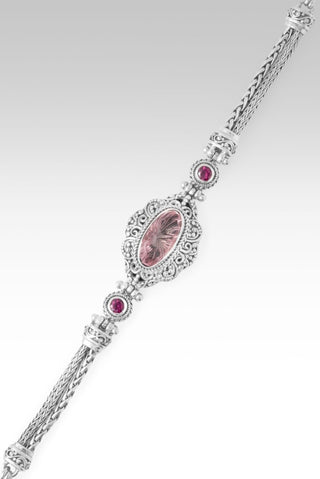 Blessings Flow Bracelet™ in Pink Cashmere™ Mystic Quartz & Rhodolite Garnet - Multi Stone - only found at SARDA™