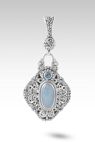 Blessings Follow Pendant™ in Aquamarine & Swiss Blue Topaz - Multi Stone - only found at SARDA™