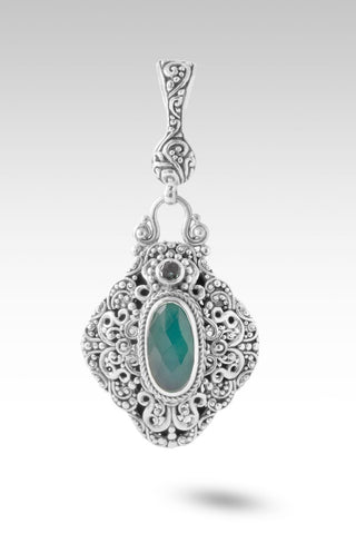 Blessings Follow Pendant™ in Green Onyx & Quartz & Mermaid Green™ Mystic Topaz - Multi Stone - only found at SARDA™