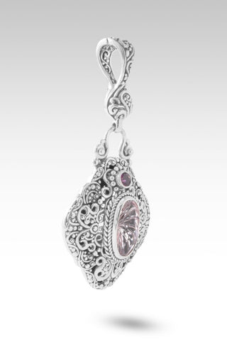 Blessings Follow Pendant™ in Pink Cashmere™ Mystic Quartz & Rhodolite Garnet - Multi Stone - only found at SARDA™