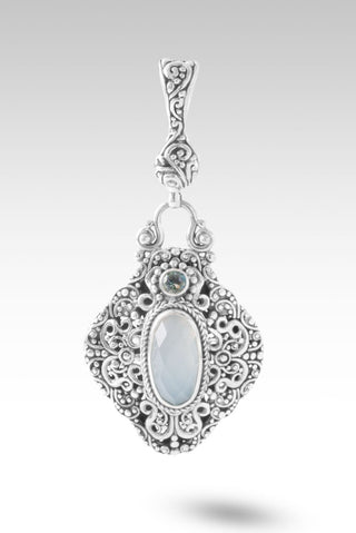 Blessings Follow Pendant™ in Seafoam Chalcedony & Bali Crush™ Mystic Topaz - Multi Stone - only found at SARDA™