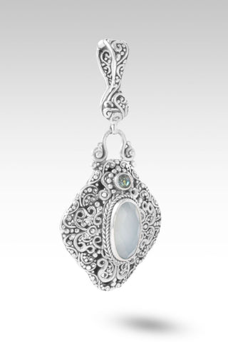 Blessings Follow Pendant™ in Seafoam Chalcedony & Bali Crush™ Mystic Topaz - Multi Stone - only found at SARDA™