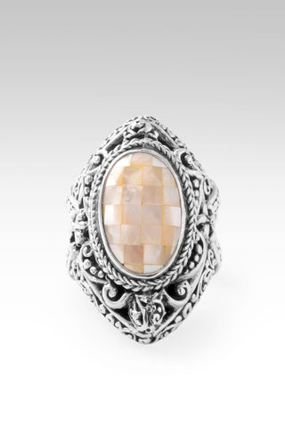 Blessings Grace Ring™ in Golden Mother Of Pearl Mosaic - Statement - only found at SARDA™