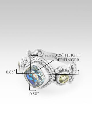 Blooming Joy Ring™ in Green Reflections™ Mystic Quartz & Peridot - Dinner - only found at SARDA™