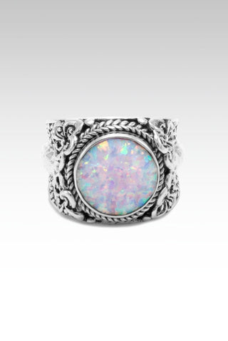 Blossom Ring™ in Cotton Candy Simulated Opal - Statement - SARDA™