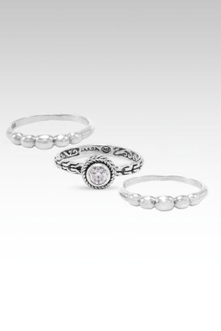 Boundless Strength Set of 3™ in Moissanite - Stackable - SARDA™