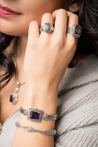 Change a comin’ Bracelet™ in Color Change Lab Created Sapphire - Single Stone - only found at SARDA™