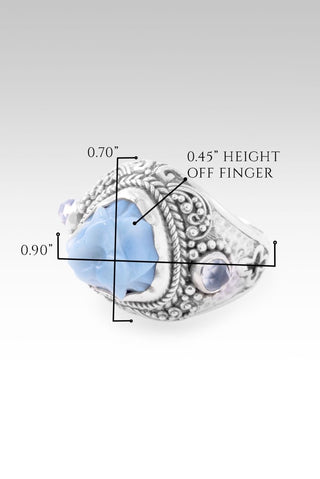 Choose Freedom Ring™ in Blue Opal & Blue Chalcedony - Dinner - only found at SARDA™