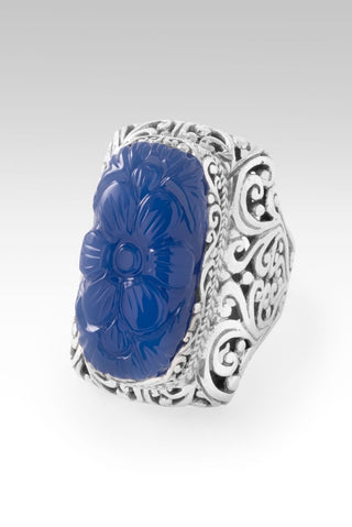 Choose Freedom Ring™ in Serenity Blue Chalcedony - Statement - only found at SARDA™