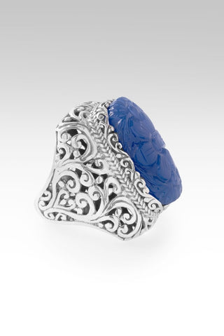 Choose Freedom Ring™ in Serenity Blue Chalcedony - Statement - only found at SARDA™