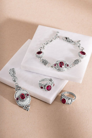 Choose Peace Bracelet™ in Mozambique Red Ruby - Multi Stone - only found at SARDA™