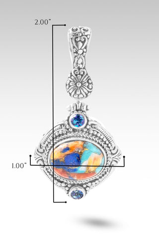 Choose The One and Only Pendant™ in Lapis Turquoise Spiny Oyster & Sheer Luck™ Mystic Topaz - Multi Stone - only found at SARDA™
