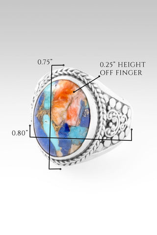 Choose The One and Only Ring™ in Lapis Turquoise Spiny Oyster - Statement - only found at SARDA™