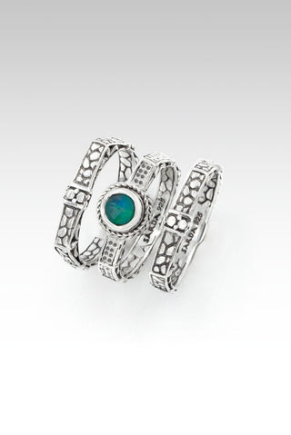 Chosen Worthy Loved Ring Set of 3™ in Opal - Stackable - SARDA™