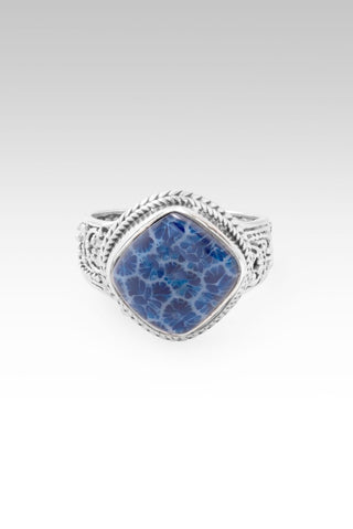 Come What May Ring™ in Navy Blue Indonesian Coral - Dinner - only found at SARDA™