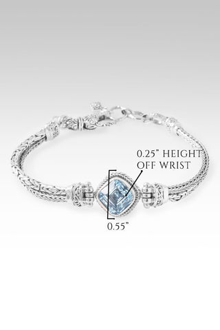 Constant Companion Bracelet™ in Arctic Blue Topaz - Single Stone - only found at SARDA™