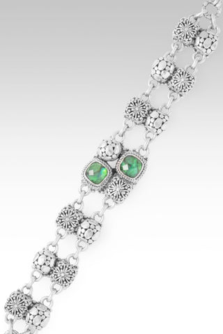 Constant Companion Bracelet™ in Emerald Green Abalone - Multi Stone - only found at SARDA™