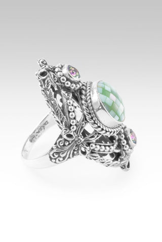 Countless Miracles Ring II™ in Green Mother of Pearl Mosaic & Bali Crush™ Mystic Topaz - Statement - only found at SARDA™