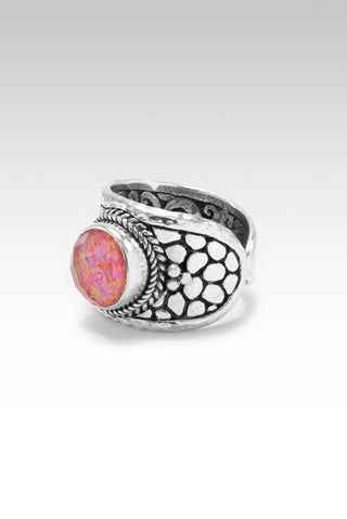 Create Change Ring™ in Alizarin Crimson Simulated Opal Quartz Doublet - Bypass - SARDA™