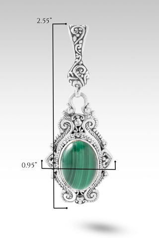 Creation’s Call Pendant™ in Malachite - Single Stone - only found at SARDA™