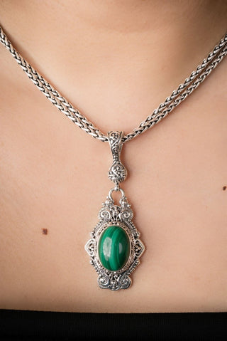 Creation’s Call Pendant™ in Malachite - Single Stone - only found at SARDA™