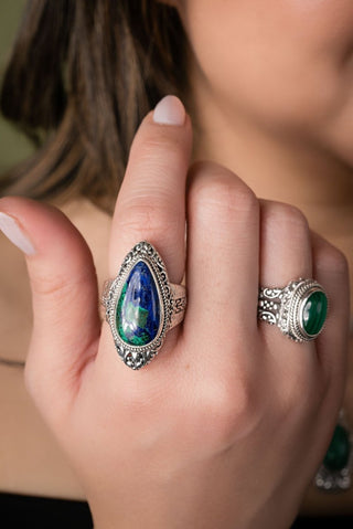 Creation’s Call Ring™ in Azurite - Dinner - only found at SARDA™