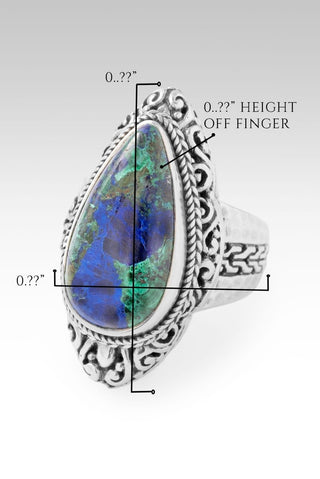 Creation’s Call Ring™ in Azurite - Dinner - only found at SARDA™