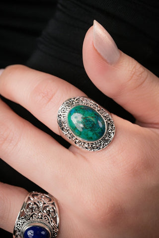 Creation’s Call Ring™ in Chrysocolla - Statement - only found at SARDA™