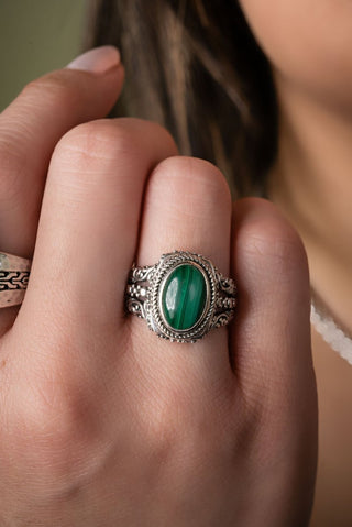 Creation’s Call Ring™ in Malachite - Dinner - only found at SARDA™
