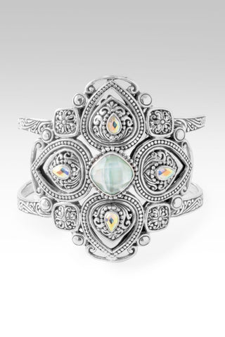 Daily Dose Of Kindness Cuff™ in Sea Green Chalcedony Mother Of Pearl & Mercury Mist™ Mystic Topaz - Cuff - only found at SARDA™
