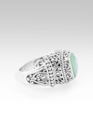 Daily Dose Of Kindness Ring™ in Sea Green Chalcedony Mother Of Pearl - Dinner - only found at SARDA™
