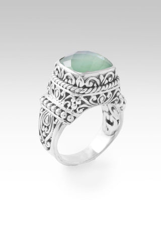 Daily Dose Of Kindness Ring™ in Sea Green Chalcedony Mother Of Pearl - Dinner - only found at SARDA™