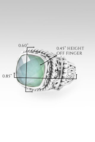 Daily Dose Of Kindness Ring™ in Sea Green Chalcedony Mother Of Pearl - Dinner - only found at SARDA™
