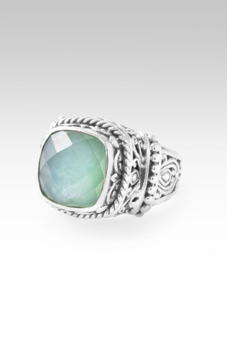 Daily Dose Of Kindness Ring™ in Sea Green Chalcedony Mother Of Pearl - Dinner - only found at SARDA™
