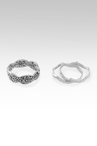 Delightful Blooms Ring Set of 3™ in Frangipani - Stackable - only found at SARDA™