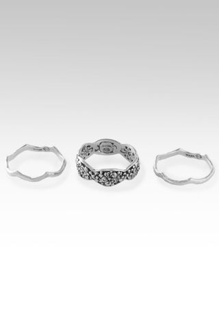 Delightful Blooms Ring Set of 3™ in Frangipani - Stackable - only found at SARDA™