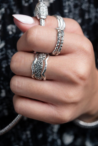 Delightful Blooms Ring Set of 3™ in Frangipani - Stackable - only found at SARDA™