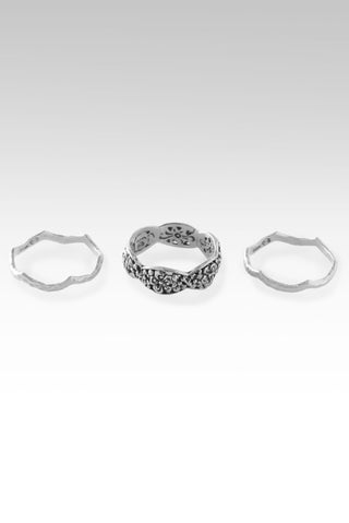 Delightful Blooms Ring Set of 3™ in Frangipani - Stackable - only found at SARDA™