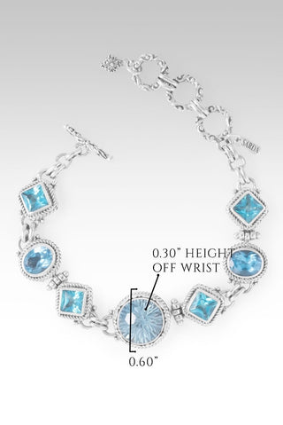 Divine Embrace Bracelet™ in Arctic Blue Topaz, Swiss Blue Topaz & Bali Breeze™ Mystic Topaz - Multi Stone - only found at SARDA™