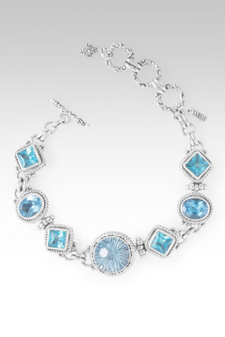 Divine Embrace Bracelet™ in Arctic Blue Topaz, Swiss Blue Topaz & Bali Breeze™ Mystic Topaz - Multi Stone - only found at SARDA™
