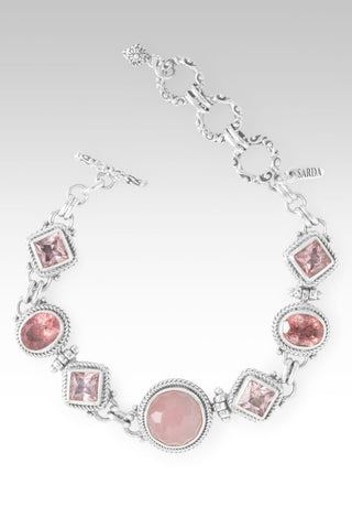 Divine Embrace Bracelet™ in Ballet Blush Quartz, Strawberry Quartz & J P Topaz™ Mystic Topaz - Multi Stone - only found at SARDA™