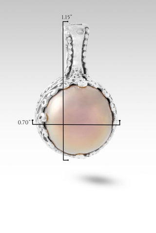 Embrace Hope Pendant™ in Golden Freshwater Mabe Pearl - Single Stone - only found at SARDA™