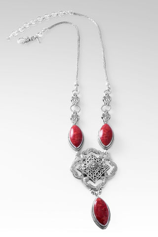 Encourage Your Heart Necklace™ in Red Sponge Coral - Multi Stone - SARDA™