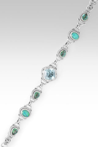 Endless Wonder Bracelet™ in Paraiba Lab Created Sapphire, Amethyst & Bali Hai™ Mystic Topaz - Multi Stone - only found at SARDA™